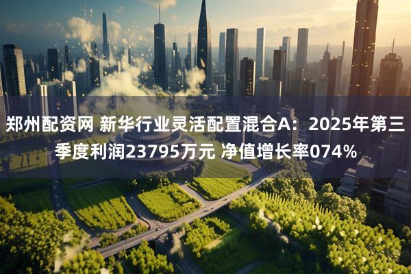 郑州配资网 新华行业灵活配置混合A：2025年第三季度利润23795万元 净值增长率074%